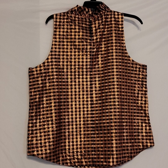 j Crew Sleeveless Ruched High Neck Blouse - Picture 6 of 10